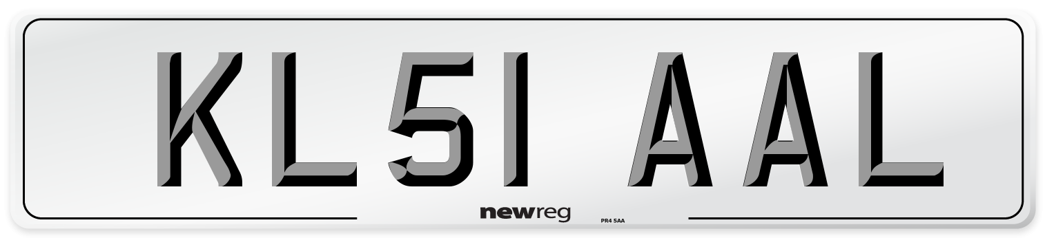 KL51 AAL Number Plate from New Reg